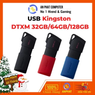 Thiêt bị lưu trữ USB Flash Kingston DTXM 64Gb- 128GB (Chuẩn USB 3.2 | Đọc/ Ghi 100MB/s | BH 5 năm)