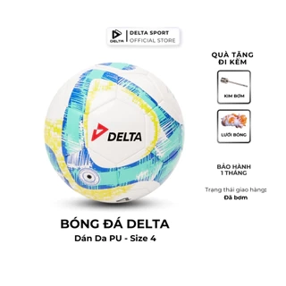 Bóng Đá DELTA CAMPO 4D Size 4 Dán Ép Nhiệt Da PU Chơi Trên Nhiều Loại Sân Cho Bé 9-12 Tuổi DELTACA06