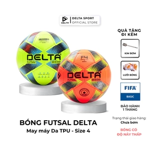 Bóng Đá DELTA FUTSAL 4M Size 4 May Máy Da TPU Mềm Chơi Sân 5 Sân Cỏ Nhân Tạo, Trong Nhà DELTAFU01