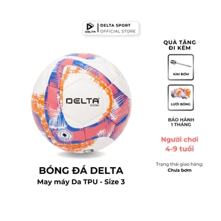 Bóng Đá Trẻ Em Mini DELTA 3M Size3 May Máy Da TPU Mềm Nhẹ Sân Cỏ Nhân Tạo Bé Cho 4-9 Tuổi DELTMINI01