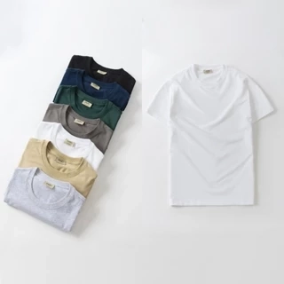 Áo Thun Nam Trơn Cao Cấp DENIMST 1026 Chất Cotton Co Dãn 4 Chiều, Mềm Mại, Thoáng Mát, Dáng Regular