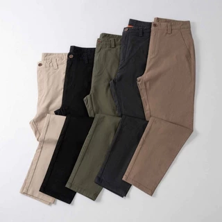 Quần Kaki Nam Trơn DENIMST 052, Form Slim Fit