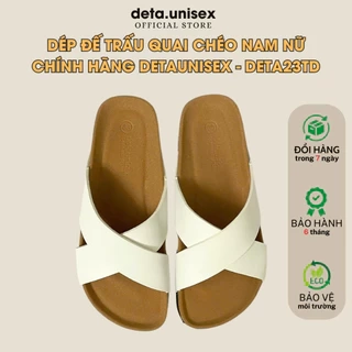 Dép Birken Đế Trấu Quai Chéo Nam Nữ Chữ X DETAUNISEX - DETA23