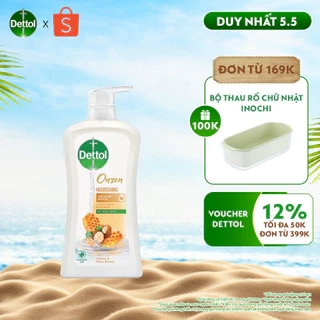 Sữa tắm Dettol Onzen kháng khuẩn dưỡng thể - Chai 950g