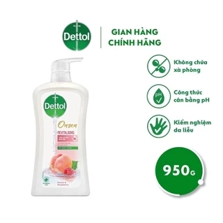 Sữa tắm Dettol Onzen dưỡng da đào & phúc bồn tử 950g
