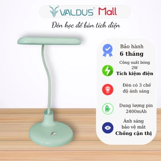 Đèn học để bàn chống cận cho bé LONGDA tích điện  phím cảm ứng bảo thiết kế dễ thương hành 6 tháng