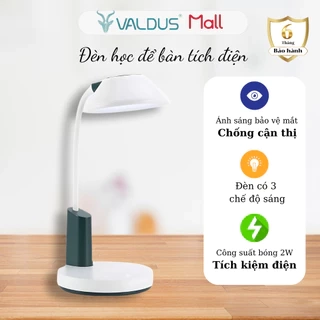 Đèn học để bàn chống cận tích điện cho bé LongDa 1219 hình vỏ sò phím cảm ứng bảo hành 6 tháng