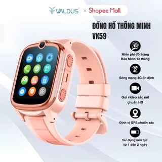 Đồng hồ thông minh cho trẻ em Valdus VK 59 Kid 4G watch video call định vị chính hãng bảo hành 1 năm