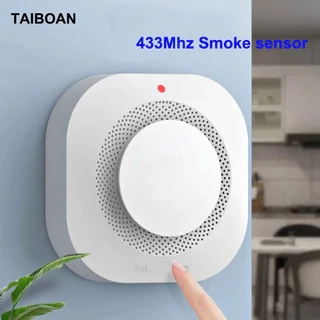 Cảm biến báo khói Wifi, phát tín hiệu RF 433Mhz. Có thể kết hợp với đèn báo động và chuông báo thông minh