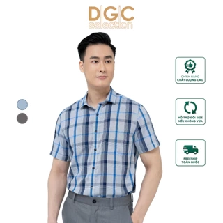 Áo sơ mi nam DGC dáng suông có khả năng thấm hút tốt, chống kia UV, kháng khuẩn - SASNBC35M