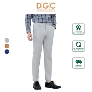 Quần kaki nam không ly DGCs - dáng suông, đứng dáng,co giãn nhẹ - SQKBC04M