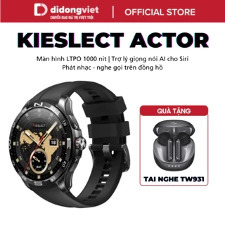 Đồng hồ thông minh Kieslect Actor | Màn hình LTPO 1.58" 1000nit - Trợ lý giọng nói AI | Nghe gọi phát nhạc | BH 12 tháng