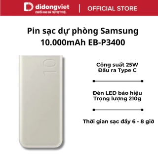 Pin sạc dự phòng Samsung 10.000mAh 25W EB-P3400