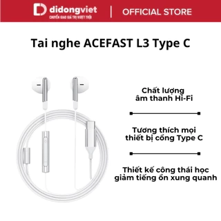 Tai nghe ACEFAST L3 Type C - Thiết kế công thái học, Âm thanh Hi-fi, Hàng Chính hãng
