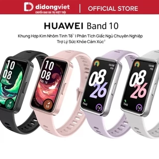Vòng Đeo Tay Thông Minh HUAWEI Band 10 Khung Hợp Kim Nhôm - Phân Tích Giấc Ngủ Chuyên Nghiệp Chính hãng