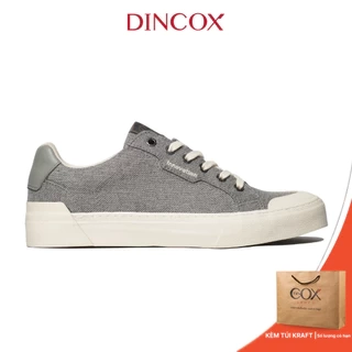 Giày Nam Sneaker Vải Canvas Đế Bằng DC30 Light Grey Dincox Shoes
