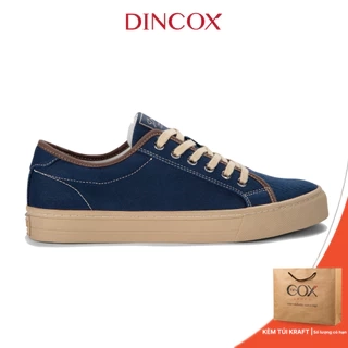 Giày Sneaker Vải Canvas Nam Nữ E12 Cream Thời Trang Dincox