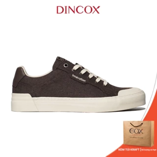 Giày Vải Sneaker Canvas Đế Bằng Nam DC30 Brown Dincox