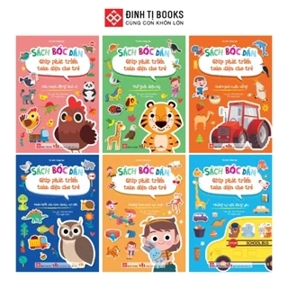 Sách bóc dán giúp phát triển toàn diện cho trẻ - Đinh Tị Books