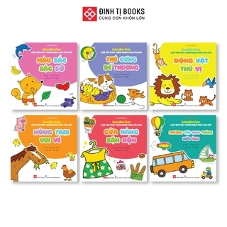 Sách bóc dán giúp trẻ phát triển nhận thức đầu đời - Cho trẻ từ 3 - 6 tuổi - Đinh Tị Books