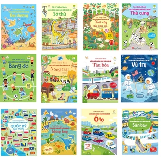 Sách - First sticker book - Sách dán hình đầu đời cho bé trọn bộ 12 chủ đề - Đinh Tị Books