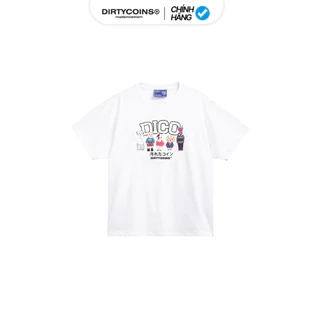Áo Thun DirtyCoins Puppies Hangouts T-shirt - White