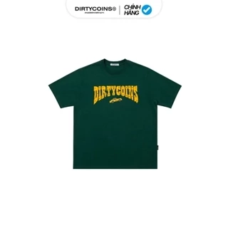 Áo thun Dirtycoins Western Logo Print Green