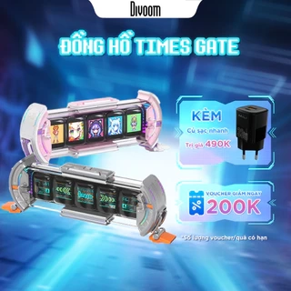 Đồng hồ kỹ thuật số Divoom Times Gate, 5 màn hình đa năng IPS, 45 RGB 1.6 triệu màu, hiển thị đồng hồ, dự báo thời tiết