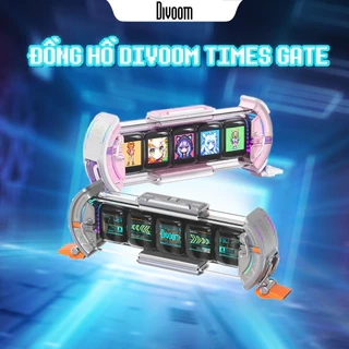 Đồng hồ LED để bàn Divoom Times Gate, đồng hồ kỹ thuật số hiển thị 5 màn hình led - Hàng chính hãng, BH 12 tháng