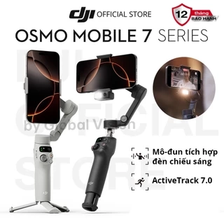 Gimbal chống rung điện thoại DJI Osmo Mobile 7 theo dõi chủ thể, 7P có mô đun tích hợp đèn chiếu sáng (DJI OM 7 Series)