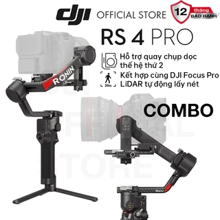 Gimbal máy ảnh DJI RS 4 PRO chống rung cho camera DSLR và Mirrorless tải trọng 4,5kg, quay dọc linh hoạt (DJI RS 4 PRO)