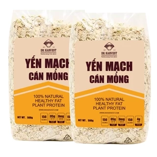 1kg Yến Mạch Cán Dẹt 0.9mm - DK Harvest Nhập Khẩu Úc | Ngũ Cốc Dinh Dưỡng, Hỗ Trợ Giảm Cân