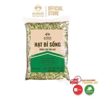 500g Hạt Bí Sống DK Harvest, Nguồn Hàng Chất Lượng Cao - Thực Phẩm Giàu Kẽm