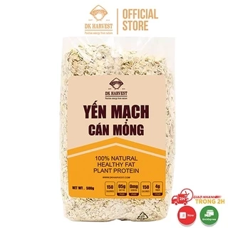 500g Yến Mạch Cán Dẹt (Cán Mỏng) DK Harvest Nguyên Chất Nhập Khẩu Úc, ngũ cốc ăn liền tác dụng giảm cân