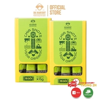 COMBO SIÊU TIẾT KIỆM - 2 Hộp chia shot Organic DK Harvest nhập khẩu (1 hộp 15 shot) 15x6g - tác dụng bổ sung khoán chất
