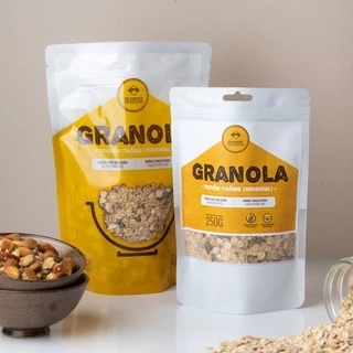 Granola DK Harvest 500g Vị Truyền Thống - Chứa 30% Hạt, Nguyên Liệu Chất Lượng Cao | Hỗ Trợ Giảm Cân, Tốt Cho Tim Mạch