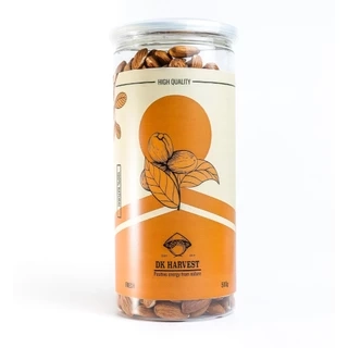 Hạnh Nhân Rang Mộc DK Harvest 250g/500g - Nhập Khẩu Mỹ | Giàu Vitamin E, Tốt Cho Tim Mạch