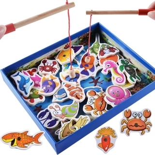 Bộ đồ chơi câu cá bằng gỗ 32 chi tiết