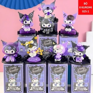 Hộp mù blindbox: Set 6 búp bê nhân vật Kuromi, Melody và Kuromi&Melody