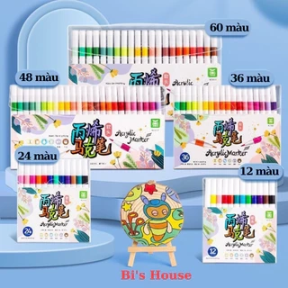 Đồ Chơi Bút Màu Acrylic Ngòi Nhọn ( Ngòi Mềm) Vẽ Được Trên Nhiều Chất Liệu Khác Nhau Cho Bé Thoả Sức Sáng Tạo
