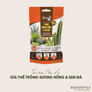 Đất trồng sen đá xương rồng cao cấp, đầy đủ dinh dưỡng, siêu thoát nước, túi 2 lít.
