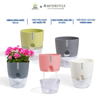 Chậu trồng cây tự tưới Monrovia A7, chất liệu PP, trông cây cảnh, hoa, decor nhà, bàn làm việc