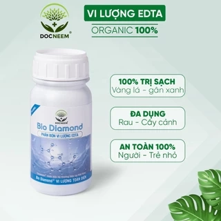 Phân bón hữu cơ Vi lượng Docneem cho hoa hồng, cây kiểng,rau sạch giúp lá cây xanh, hết bệnh vàng lá gân xanh