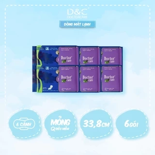 Băng vệ sinh thảo dược D&C ban đêm 33.8cm Combo 6 gói