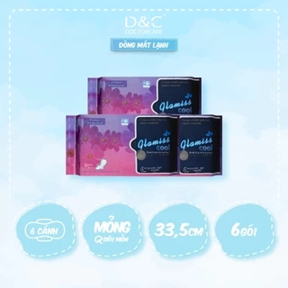 Combo 3 gói băng vệ sinh thảo dược Glamiss Cool ban đêm 33.5 cm