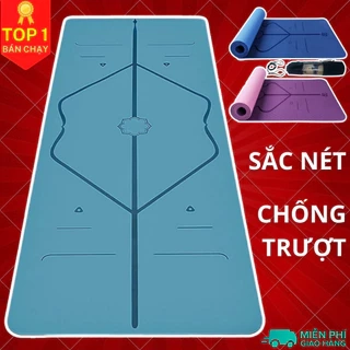 Thảm Yoga Định Tuyến Chống Trượt Thấm Hút Tốt Dùng Để Tập Gym, Yoga Và Pilates - Định Tuyến Sắc Nét - Hãng Dododios