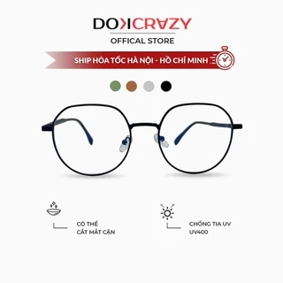 Gọng kính DOKCRAZY - C - GAVIN hợp kim không gỉ Hot Trend, chống ánh sáng xanh, chống tia UV, unisex