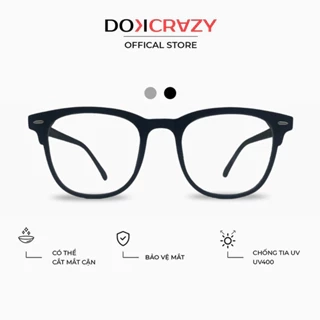 Gọng kính DOKCRAZY SINO nam nữ thời trang chất liệu nhựa dẻo cao cấp Hot Trend, chống ánh sáng xanh