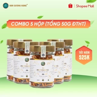 Combo 5 Hộp Đông Trùng Hạ Thảo GOLD Kim Cương Vàng Tăng Đề Kháng Bảo Vệ Sức Khỏe combo 5 hộp/50gram