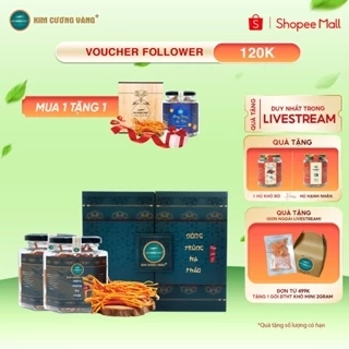 Combo Đông Trùng Hạ Thảo Thượng Phẩm Kim Cương Vàng Hỗ Trợ Đề Kháng Chống Suy Nhược Chính Hãng 2 Lọ x 15gram